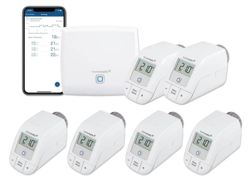 HOMEMATIC IP Starterset Heizen für 6 Heizkörper von Homematic IP