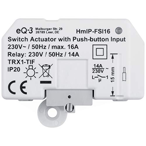Homematic IP ELV Bausatz Schaltaktor mit Tastereingang (16 A) HmIP-FSI16, Unterputz von Homematic IP