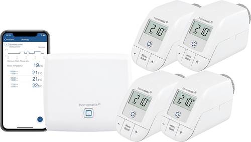 Homematic IP Funk Starterkit Heizen für 4 Heizkörper von Homematic IP