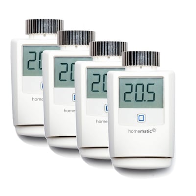 Homematic IP Heizkörperthermostat HMIP-eTRV/2, 4er Pack Homematic IP Heizkörperthermostat HMIP-eTRV/2, 4er Pack von Homematic IP