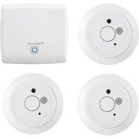 Homematic IP Starter Set Wohnung mit 3 Rauchwarnmeldern - Weiß Homematic IP Starter Set Wohnung mit 3 Rauchwarnmeldern - Weiß von Homematic IP