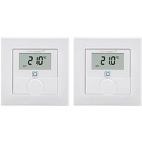 Homematic IP Wandthermostat mit Luftfeuchtigkeitssensor 2er-Set von Homematic IP