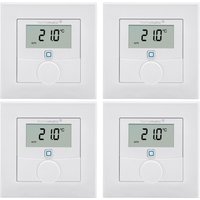 Homematic IP Wandthermostat mit Luftfeuchtigkeitssensor 4er-Set von Homematic IP