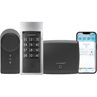 Homematic IP Starter Set Haustür Plus • Türschlossantrieb • Keypad • Access Point – anthrazit Homematic IP Starter Set Haustür Plus • Türschlossantrieb • Keypad • Access Point – anthrazit von Homematic IP