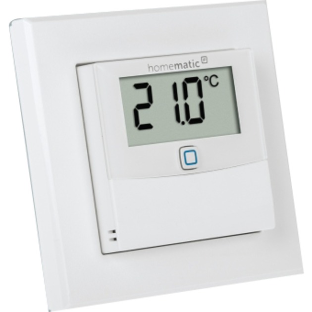 Smart Home Temperatur & Luftfeuchtigkeitssensor mit Display (HmIP-STHD) von Homematic IP
