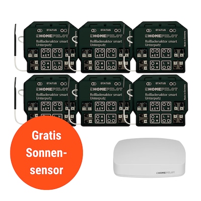 Homepilot Starter Set Smarte Beschattung • 6 Aktoren smart von Homepilot