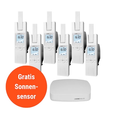 Homepilot Starter Set Smarte Beschattung • 6 Gurtwickler RolloTron Premium smart von HOMEPILOT