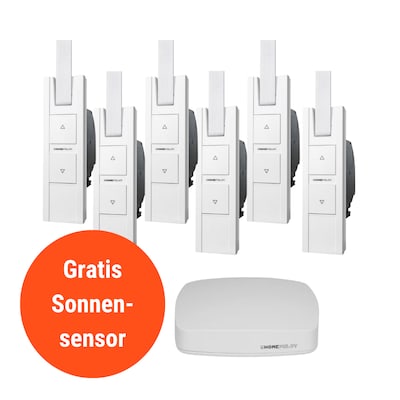 Homepilot Starter Set Smarte Beschattung • 6 Gurtwickler RolloTron Pure smart von Homepilot