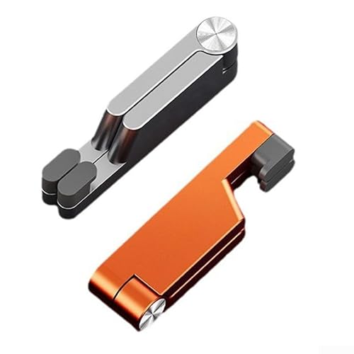 Homeponnew T1 Mini tragbarer Metall-Telefonständer mit sicherem Griff für komfortables Seherlebnis (schwarz) von Homeponnew