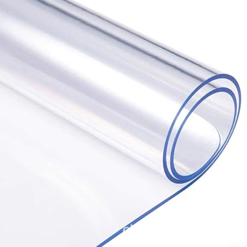 Wasserdichte transparente Tischmatte, effektiver Schutz vor Kratzern und Flecken (60 x 120 cm) von Homeponnew