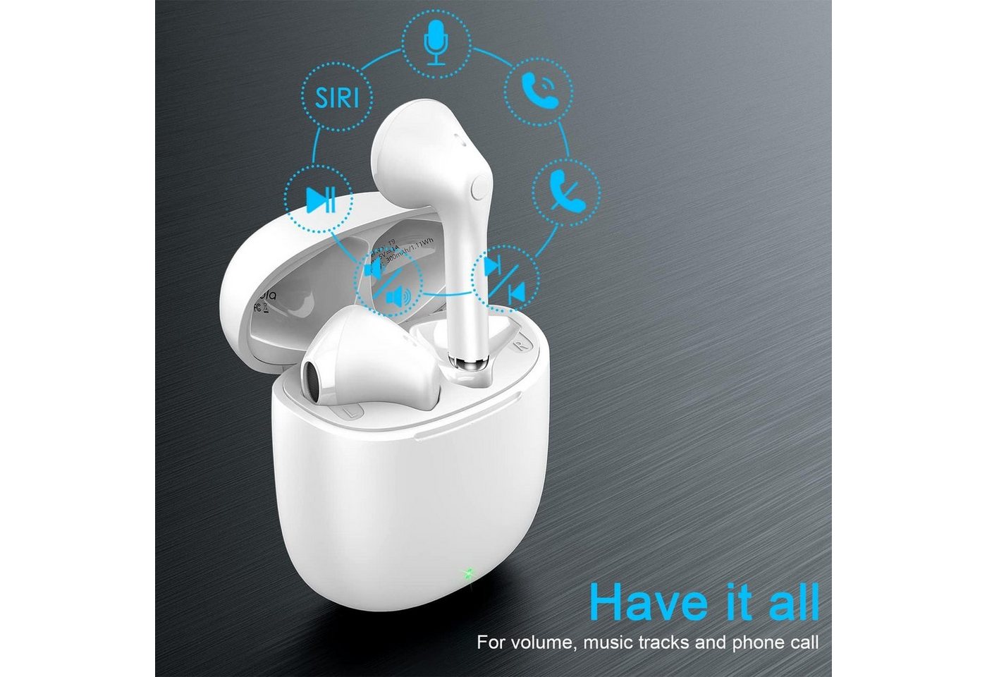 Homevibes Bluetooth Kopfhörer In Ear, Kopfhörer Kabellos Stereoklang Bluetooth-Kopfhörer von Homevibes