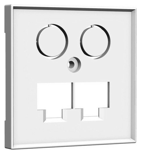 Homeway Zentralplatte TV+LAN/LAN 55x55 rw von Homeway