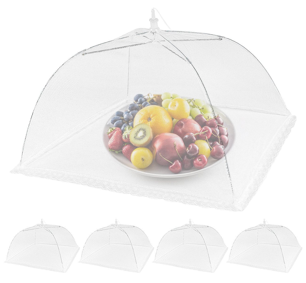 Homewit Abdeckhaube Lebensmittelabdeckung Faltbare Kuchenabdeckung Fliegenschirm Abdeckung, Fliegengitter Obstnetz Speiseschirm Lebensmittel Schutzhaube Homewit Abdeckhaube Lebensmittelabdeckung Faltbare Kuchenabdeckung Fliegenschirm Abdeckung, Fliegengitter Obstnetz Speiseschirm Lebensmittel Schutzhaube von Homewit