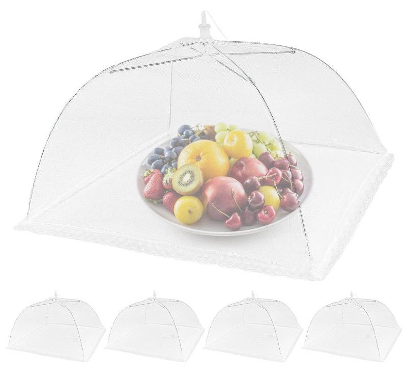 Homewit Abdeckhaube Lebensmittelabdeckung Faltbare Kuchenabdeckung Fliegenschirm Abdeckung, Fliegengitter Obstnetz Speiseschirm Lebensmittel Schutzhaube von Homewit