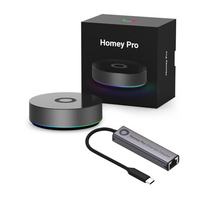 Homey Pro Smart-Home-Zentrale Gateway + Ethernet Adapter von Homey