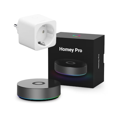 Homey Pro Smart-Home-Zentrale Gateway • mit Hue Smart Plug von Homey