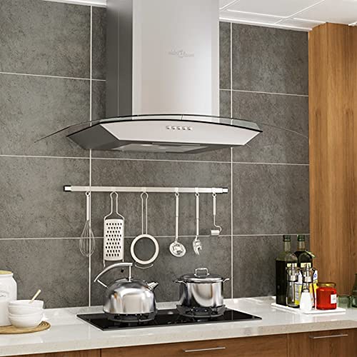 Homgoday Einrichtung Dunstabzugshaube 60 cm Edelstahl 756 m³/h LED, Möbel für Haus Innen Außen Wohnzimmer Schlafzimmer von Homgoday