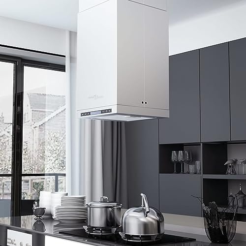 Homgoday Inselhaube mit LCD-Display und Touch-Sensor 756 m³/h LED, Möbel für Haus Innen Außen Wohnzimmer Schlafzimmer Homgoday Inselhaube mit LCD-Display und Touch-Sensor 756 m³/h LED, Möbel für Haus Innen Außen Wohnzimmer Schlafzimmer von Homgoday
