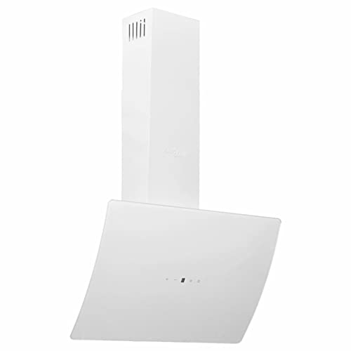Homgoday Wandhaube 60 cm aus Aiaio und weißem gehärtetem Glas, Möbel für Haus Innen Außen Wohnzimmer Schlafzimmer l Homgoday Wandhaube 60 cm aus Aiaio und weißem gehärtetem Glas, Möbel für Haus Innen Außen Wohnzimmer Schlafzimmer l von Homgoday