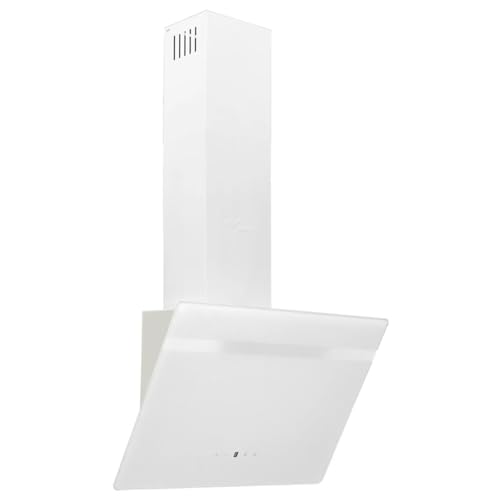 Homgoday Wandhaube 60 cm aus Aiaio und weißem gehärtetem Glas, Möbel für Haus Innen Außen Wohnzimmer Schlafzimmer m von Homgoday