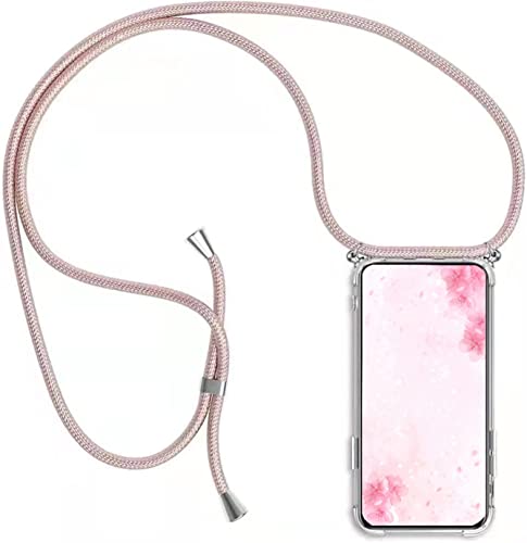 HomiTunky Handykette Handyhülle für OnePlus Nord CE 4 Lite 5G mit Band - Handy-Kette Handy Hülle mit Kordel zum Umhängen Handyanhänger Halsband Lanyard Case - Transparent Schutzhülle in Roségold HomiTunky Handykette Handyhülle für OnePlus Nord CE 4 Lite 5G mit Band - Handy-Kette Handy Hülle mit Kordel zum Umhängen Handyanhänger Halsband Lanyard Case - Transparent Schutzhülle in Roségold von HomiTunky