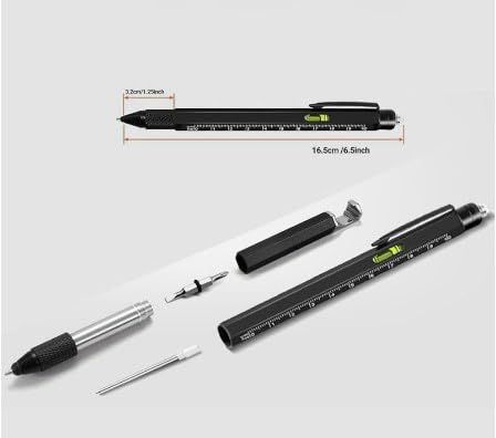 9-in-1 Taktischer Kugelschreiber mit Licht, Taktischer Stift mit Werkzeugen, Stiftgeschenke für Männer, Coole Gadgets-Werkzeuge für Männer, Geburtstagsgeschenke für Männer, Ingenieur, Heimwerker 9-in-1 Taktischer Kugelschreiber mit Licht, Taktischer Stift mit Werkzeugen, Stiftgeschenke für Männer, Coole Gadgets-Werkzeuge für Männer, Geburtstagsgeschenke für Männer, Ingenieur, Heimwerker von Homirty