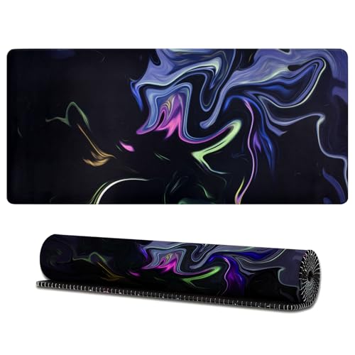 Gaming Mauspad XXL 900 x 400 mm Wasserdicht Mousepad Artistic Curve Schreibtisch Matte Anti-Rutsch Verbessert Präzision Große Rutschfeste Mauspad für PC, MacBook, Laptop Gaming Mauspad XXL 900 x 400 mm Wasserdicht Mousepad Artistic Curve Schreibtisch Matte Anti-Rutsch Verbessert Präzision Große Rutschfeste Mauspad für PC, MacBook, Laptop von Homirty