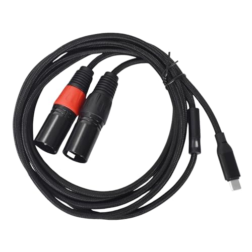 Homirty 2m USB C Auf Dual XLR Kabel, USB C Auf 2 XLR-Stecker, USB C to Dual XLR Male Cable, USB C to 2 XLR Male Stereo Power Amplifier Cable Kompatibel mit PC Telefon Tablet Power Amplifier Homirty 2m USB C Auf Dual XLR Kabel, USB C Auf 2 XLR-Stecker, USB C to Dual XLR Male Cable, USB C to 2 XLR Male Stereo Power Amplifier Cable Kompatibel mit PC Telefon Tablet Power Amplifier von Homirty