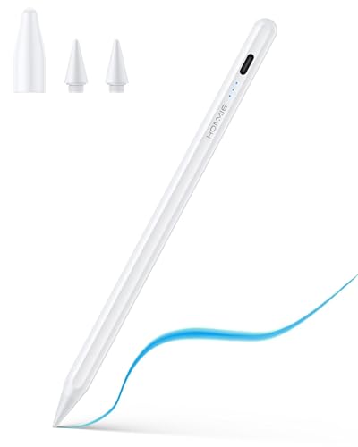 Hommie Stift Stylus Magnetisch (2. Generation) für iPad Apple 2018-2023 Mit Neigung & Palm Rejection & 1mm Sptize,Stylus Pen für iPad 10/9/8, iPad Air5/4, iPad Pro 11" 4/3/2/1, iPad Pro 12,9" 6/5/4/3 von Hommie