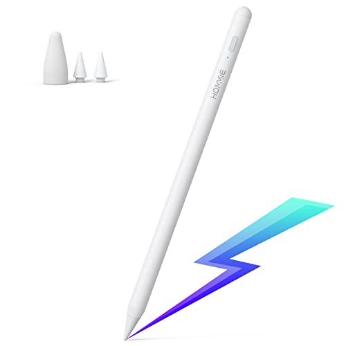 Hommie Stylus Pen (2. Generation) Kompatibel mit iPad, Magnetisch Stift mit Schnelle Aufladung & Palm Rejection, Active Pencil für iPad10/9/8, iPadAir5/4, iPad Pro 11" 4/3/2/1, iPad Pro 12,9" 6/5/4/3 von Hommie