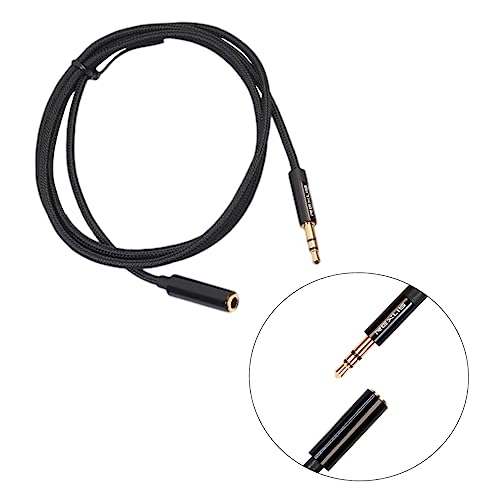 Homoyoyo 1 Kopfhörer-verlängerungskabel Kabelgebunden Stecker Aux Verdrahtet 3,5-mm-verlängerungskabel Kopfhörer Verlängerungskabel Black von Homoyoyo