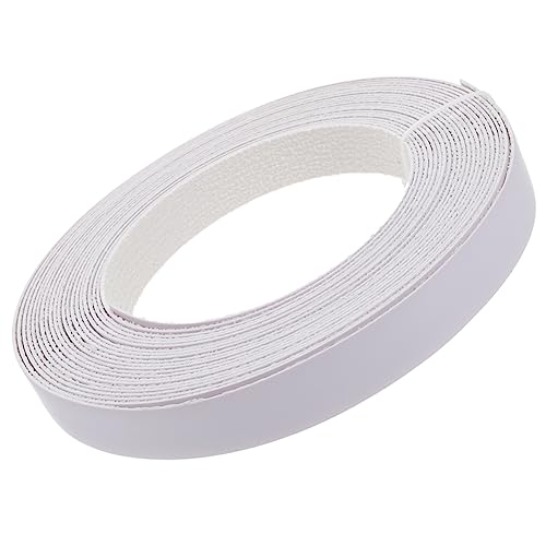 Homoyoyo 1 Rolle vorgeklebte flexible Kante Kanten klebrig Vinyl Rand einseitig starkes Klebeband Klebebänder für Möbel Furnierband flexible Furnierkante Klebebänder für Schränke PVC Weiß von Homoyoyo