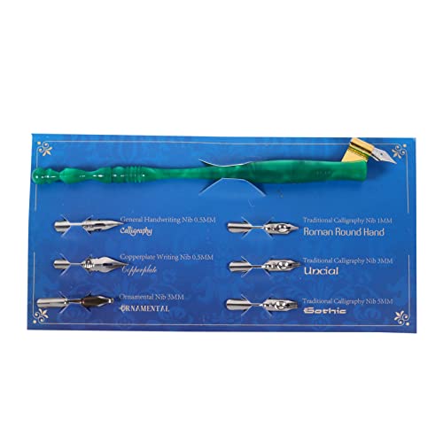 Homoyoyo 1 Satz Dip-stift Stifte Für Die Schule Kalligraphie Schulstifte Tauchstifte Zum Zeichnen Vintage Pen Vintage -stifte Green Hölzern von Homoyoyo