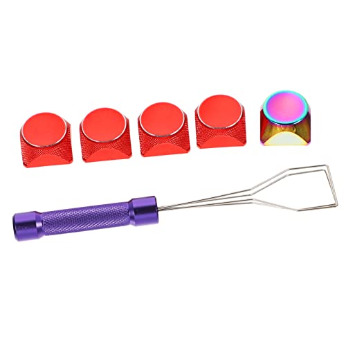 Homoyoyo 1 Satz Langlebige Schlüsselkaps mechanische tastaturen keycap Sets Tastenkappen-Abzieher Tastaturkappe Tastenkappe aus Metall Mechanische Tastaturabdeckung Aluminiumlegierung rot von Homoyoyo