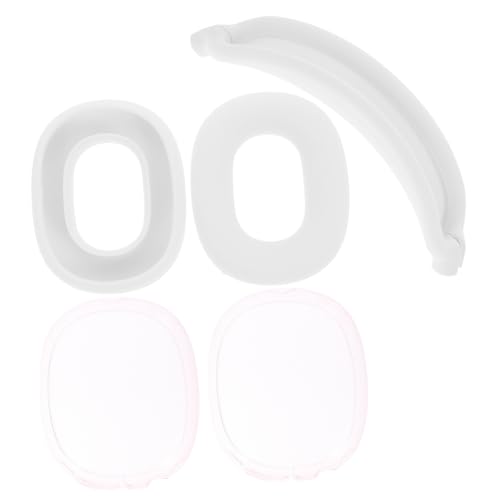 Homoyoyo 1 Satz Universelles Headset-Band Replacement Ear Pads kopfhörer Schutz Ersatz-Ohrpolster Ersatz-Kopfhörerpolster Austausch des Kopfhörer-Ohrpolsters Kopfhörerzubehör Kieselgel Weiß von Homoyoyo