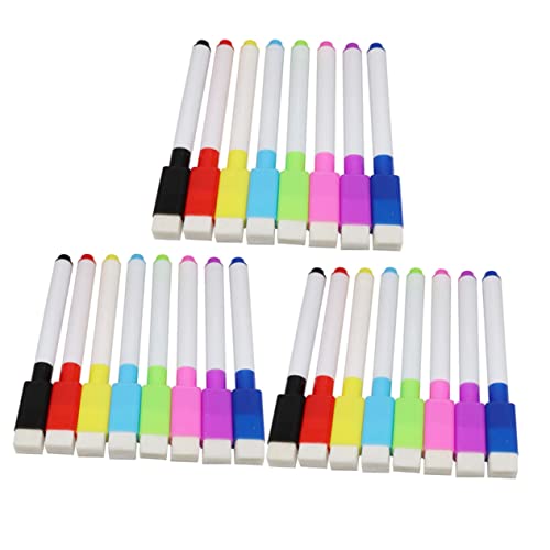 Homoyoyo 1 Satz magnetischer Markierungsstift weißer Brett -Trockenerlöser -Marker -Magnet trocken abwischbarer Radiergummi löschbare Stifte Kreidemarker für Glas Kreide für Tafel Scheibe von Homoyoyo