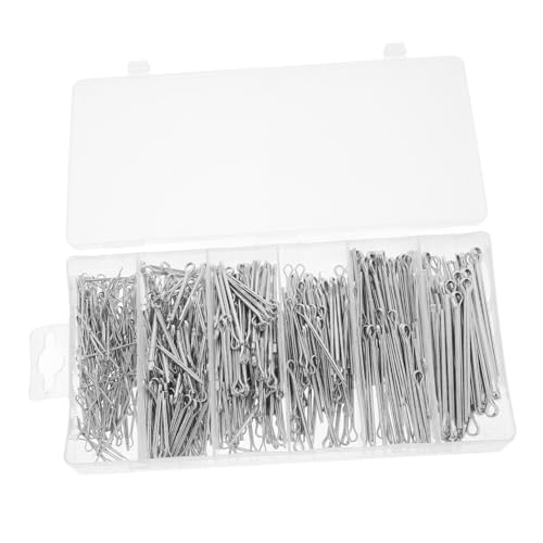 Homoyoyo 1 Schachtel Stiftkupplung Pin-kit Zugstift Aus Stahl Mäherstiftclip Anhänger-pin-clip Lkw-pin-clip Pin-sortiment Pin Für Anhängerkupplung Federhalter Rostfreier Stahl Silber von Homoyoyo