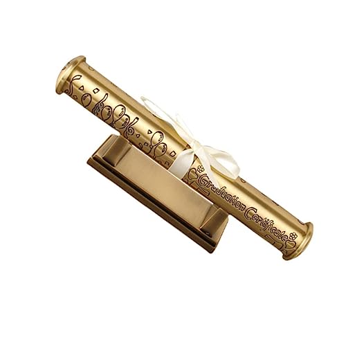 Homoyoyo 1 Set Zertifikatshalter Diplomrolle Vintage Zertifikatrolle Zertifikatsröhre Exquisite Zertifikatrolle Desktop Zertifikatsversorgung Diplomröhre Acryl Golden von Homoyoyo