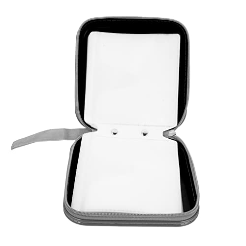 Homoyoyo 1 Stück 40 Kapazität Aufbewahrungsbox Große Kapazität Film-disc- Fall Tragbare Tasche Scratch Material Schwarz DVD Organizer von Homoyoyo