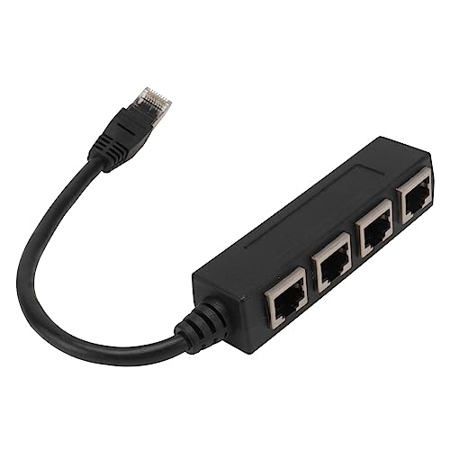 Homoyoyo 1 Stück Port-Splitter Koaxialer Splitter Koax-Splitter Kabelverteiler Verteiler Für Netzwerkkabel Zubehör Für Netzwerkkabel Netzwerk-Splitter Netzwerkverteilungstool Black Abs von Homoyoyo