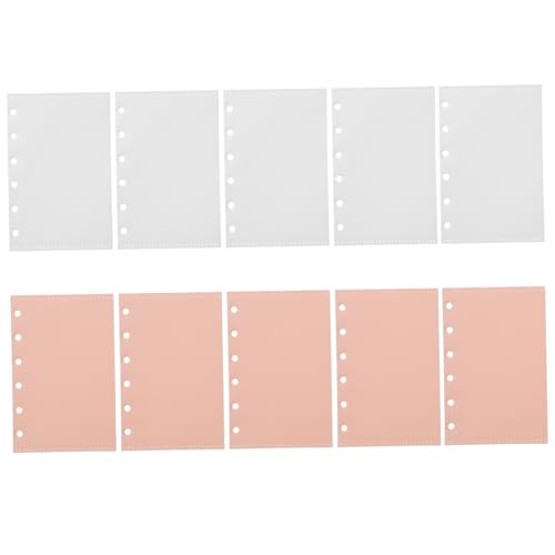Homoyoyo 10 Blatt Klarsichtbeutel Ordner Beutel Cg Schuldokumententasche Ordnertaschen Hüllenordnereinlagen Dokumentenordner Briefpapierordner Löcher Aktentaschenordner Dokumentenhalter Pp von Homoyoyo