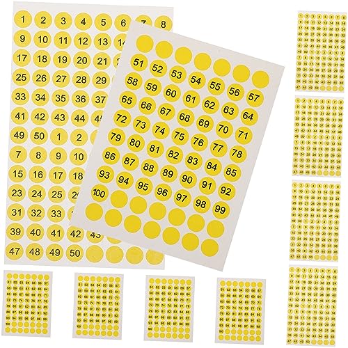 Homoyoyo 10 Blatt Nummernaufkleber Aufkleber nach Nummer Zahlenaufkleber Farbe Vinyl farbig Kreis Aufkleber Beschriftungen Etikett Runde selbstklebende Aufkleber Kupferplattenaufkleber Gelb Homoyoyo 10 Blatt Nummernaufkleber Aufkleber nach Nummer Zahlenaufkleber Farbe Vinyl farbig Kreis Aufkleber Beschriftungen Etikett Runde selbstklebende Aufkleber Kupferplattenaufkleber Gelb von Homoyoyo