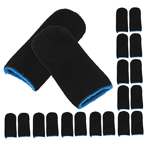 Homoyoyo 10 Paar Schwarze Fingermanschetten Aus Karbonfaser Für Handyspiele – Schweißabweisend – Atmungsaktiver Schutz Für Gaming Homoyoyo 10 Paar Schwarze Fingermanschetten Aus Karbonfaser Für Handyspiele – Schweißabweisend – Atmungsaktiver Schutz Für Gaming von Homoyoyo