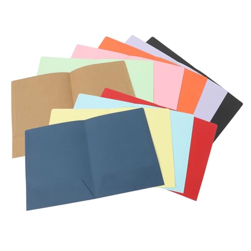Homoyoyo 10 Stück Aktenordner Schulmappen Mit Taschen Ordner Mit Ordnern Dateiordner-organizer Ordner Mit Brads Süße Ordner Für Die Schule Portfoliomappen Mit Taschen Papier von Homoyoyo