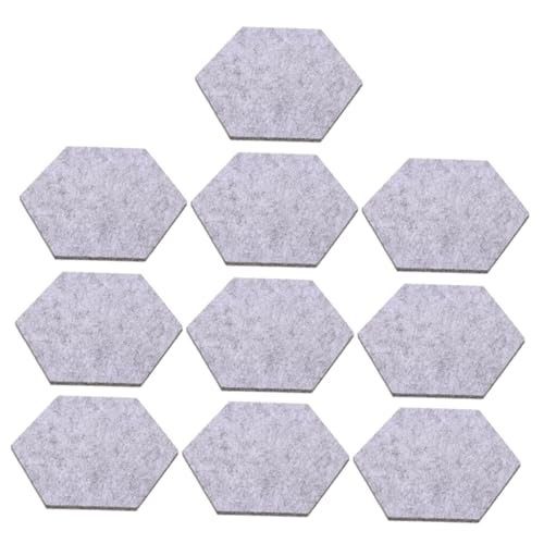 Homoyoyo 10 Stück Filz Hintergrund Wandaufkleber Briefe Bretter Pinnwand Dekorationen Planke Schule Notiztafel Für Notizen Wände Zurück Message Board Beachten Büro Nachricht Grey Gefühlt von Homoyoyo