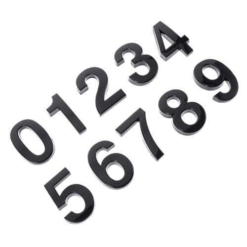 Homoyoyo 10 Stück Hausnummer digital Vinyl LED modern Hausadressenschild Wohnkultur Wohnungsnummern für Tür Türzahlen Tür ABS-Harz Schwarz Homoyoyo 10 Stück Hausnummer digital Vinyl LED modern Hausadressenschild Wohnkultur Wohnungsnummern für Tür Türzahlen Tür ABS-Harz Schwarz von Homoyoyo