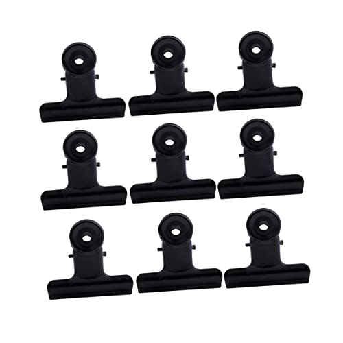 Homoyoyo 10 Stück Nagelklemmen aus Metall rostfrei Bindemittel kleine Heftklammern Zwischenablage Größe wandverkleidung wand polsterung metallclips Anzeigen Klemmen beachten Pin-Clips Black von Homoyoyo