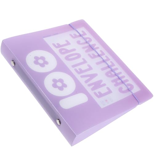 Homoyoyo 100 Sparfordernde Binder Bargeldumschläge Für Die Budgetierung Haushaltsbuch Mit Geldumschlägen Ordner Mit Monatlichen Sparherausforderungen Ordner Für Hausmappe Violett Pvc von Homoyoyo