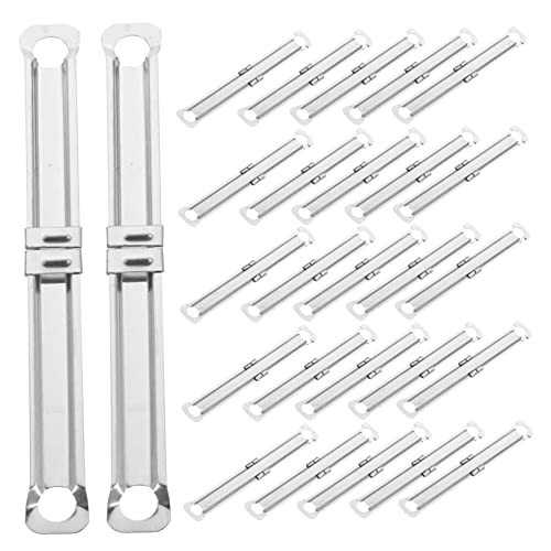 Homoyoyo 100 Stück Bindemittel Lustige Heftklammern Clips Klemmen Büroklammern Stichwort farbig Stachelkammbinder Bindemechanismus Bindekämme Notebook -Clip Buchbindemaschinen Metall Silver von Homoyoyo