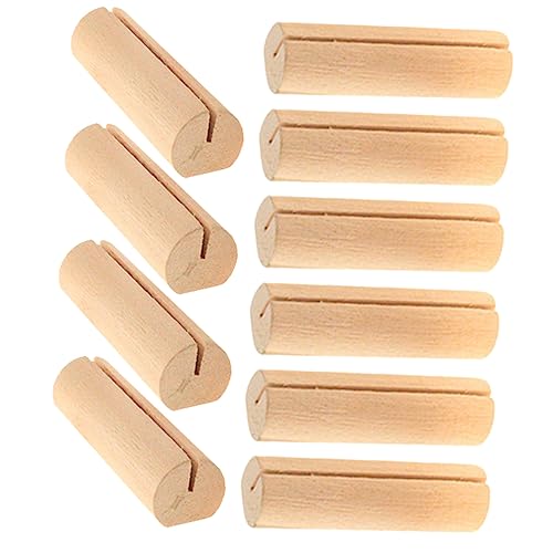 Homoyoyo 10Stücke Rustikale Tischkartenhalter Aus Holz Hochzeitsdeko Tischnummernständer Für Feiern Fotohalter Für Namenskarten Und Postkarten Für Veranstaltungen Und Partys von Homoyoyo